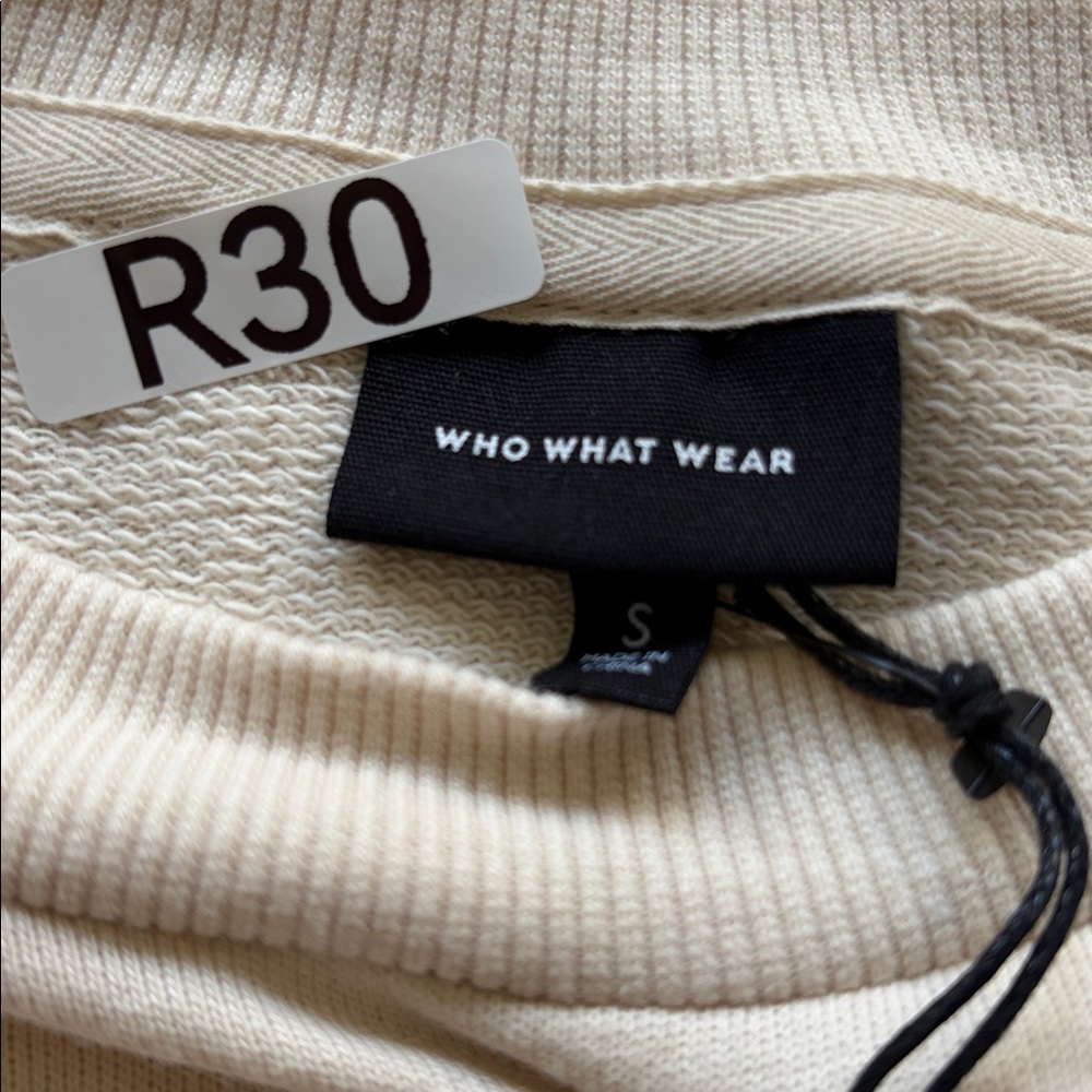 R30, WT Who What Wear Brown/Champane Color Sweatshirt